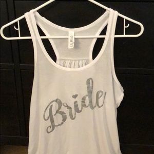 Bride tank top